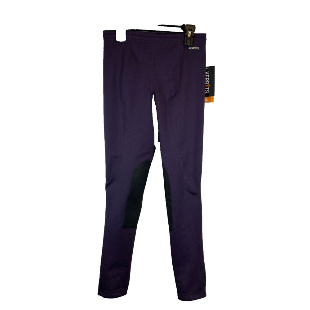 NEW Kerrits Kid Fleece Lite II Knee Patch Huckleberry Equestrian Horse XL A14